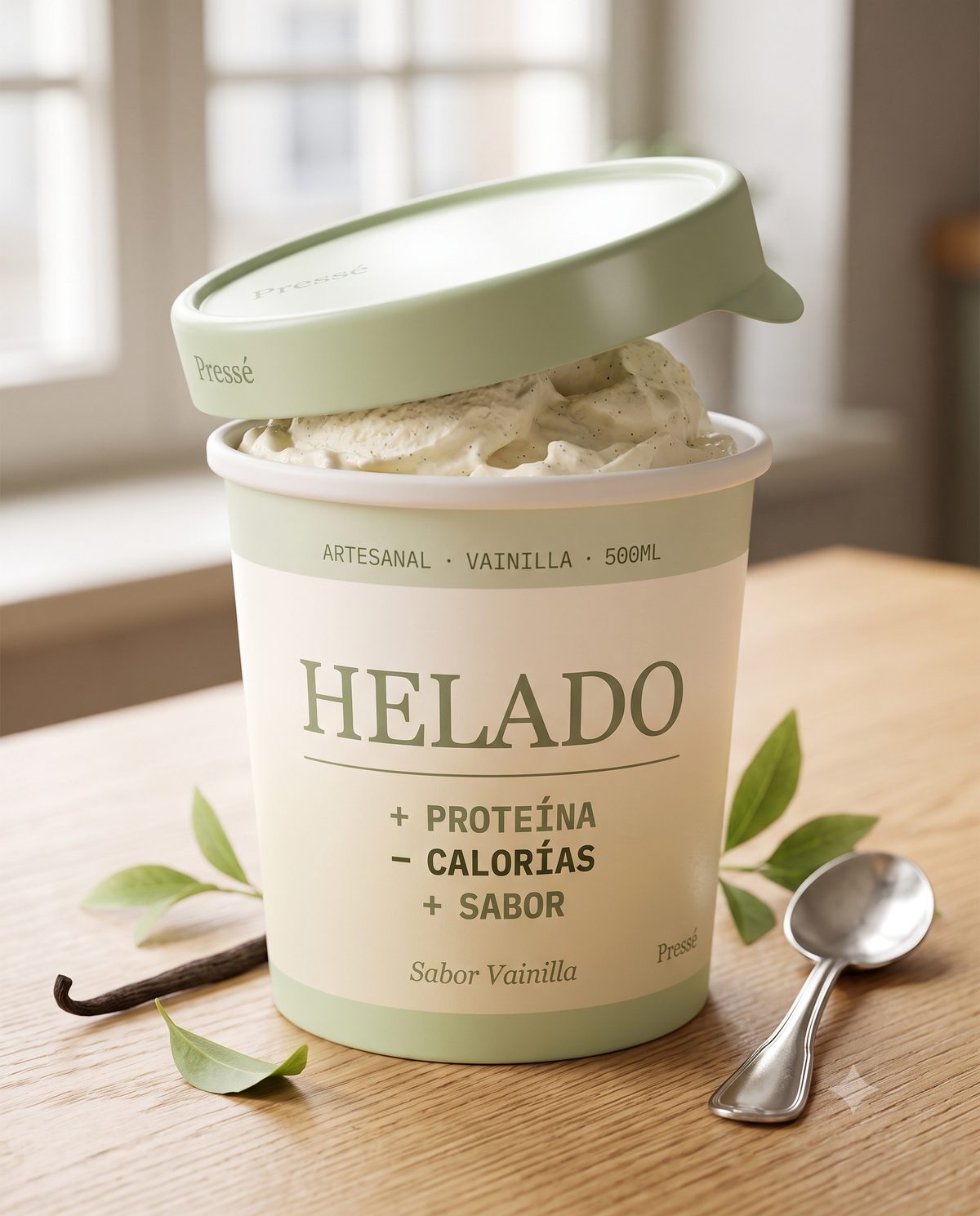 Helado Pressé en la cocina